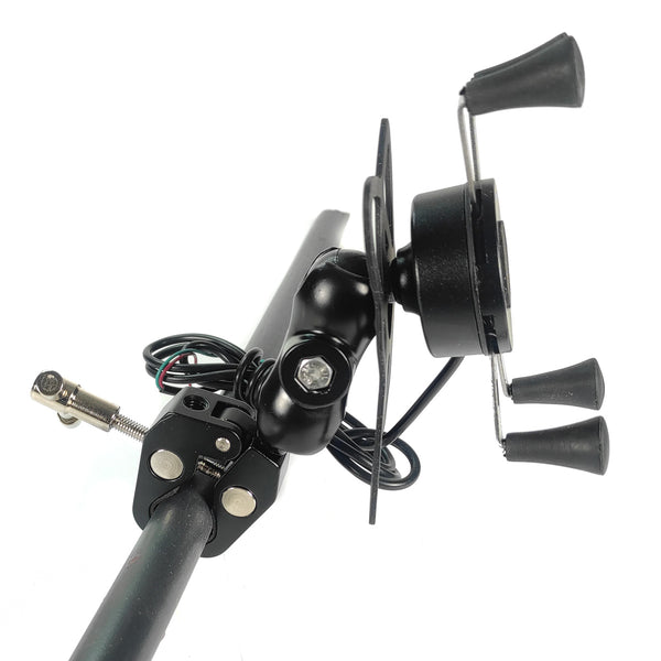 CARGADOR CON SOPORTE PARA CELULAR SCG-08 NEGRO