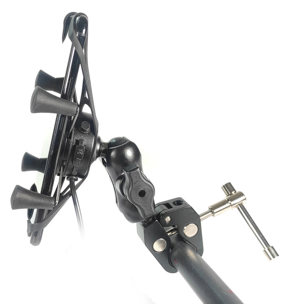 CARGADOR CON SOPORTE PARA CELULAR SCG-08 NEGRO