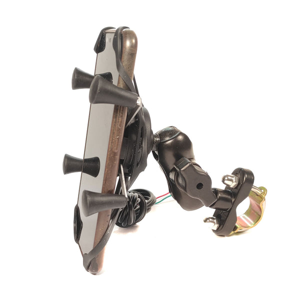 Cargador para Celular TECHX2 con Soporte Negro SCG-10