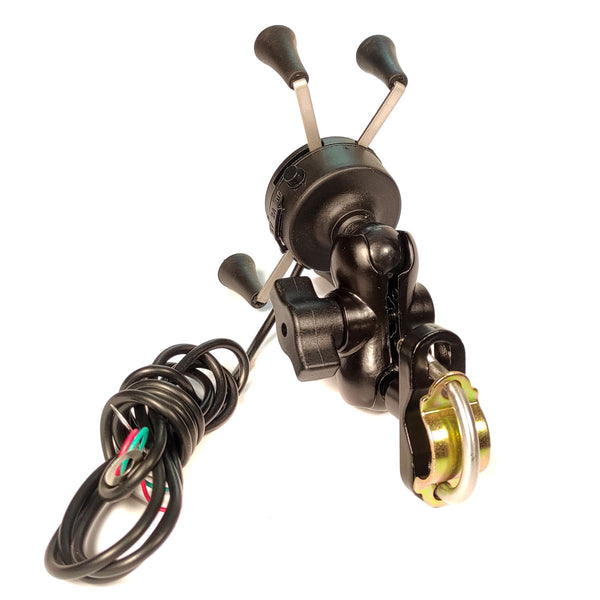 Cargador para Celular TECHX2 con Soporte Negro SCG-10
