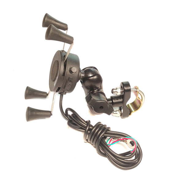 Cargador para Celular TECHX2 con Soporte Negro SCG-10