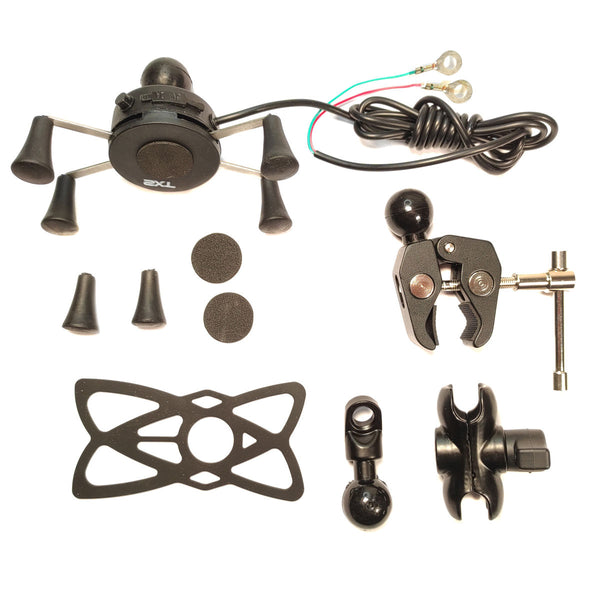 Cargador para Celular TECHX2 con Soporte Negro SCG-12