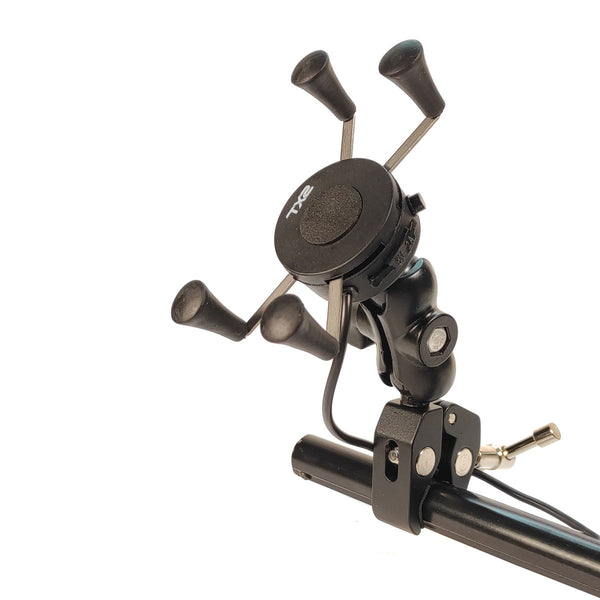 Cargador para Celular TECHX2 con Soporte Negro SCG-12