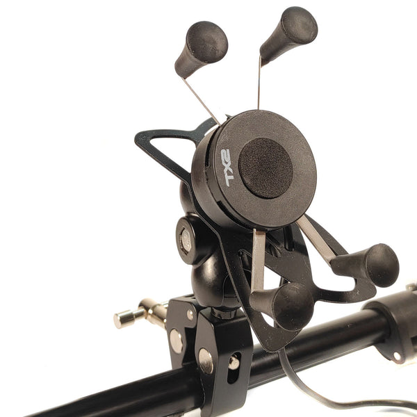 Cargador para Celular TECHX2 con Soporte Negro SCG-12