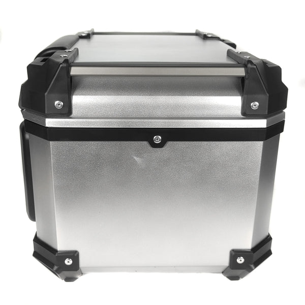 Cajuela TECHX2 SG-530 Cuadrada Plata Negro Plastico con respaldo 45 L y seguridad antirobo