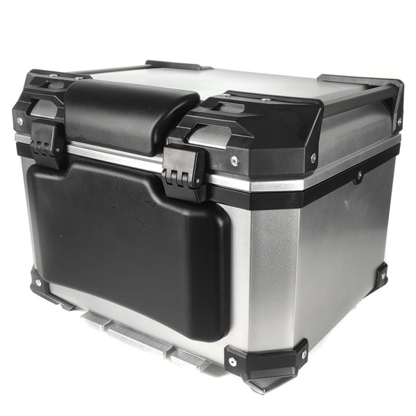 Cajuela TECHX2 SG-530 Cuadrada Plata Negro Plastico con respaldo 45 L y seguridad antirobo