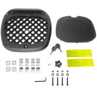 Cajuela TECHX2 SG-530 Negra Plastico con respaldo y seguro antirobo 45 L