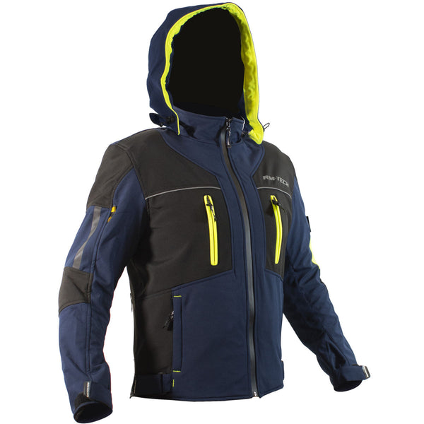 Chamarra Rmtech Insane Azul Negro Fluorescente