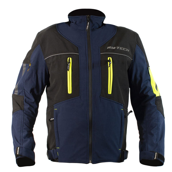 Chamarra Rmtech Insane Azul Negro Fluorescente