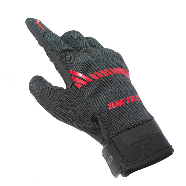 Guantes Rmtech Iconic Negro Rojo Con Touch