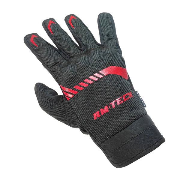 Guantes Rmtech Iconic Negro Rojo Con Touch