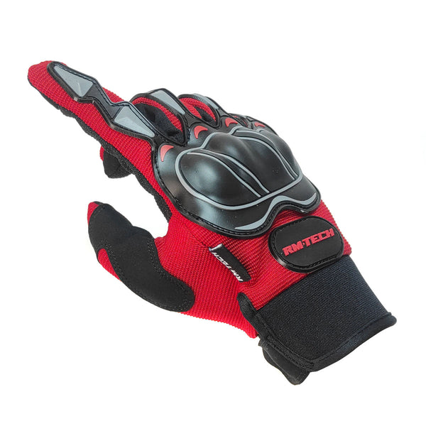 Guantes Rmtech Intrepid Negro Rojo Con Touch