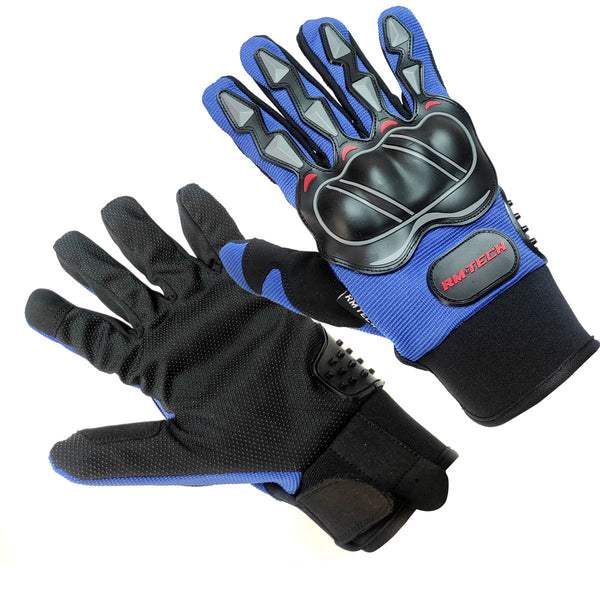 Guantes Rmtech Intrepid Negro Azul Con Touch