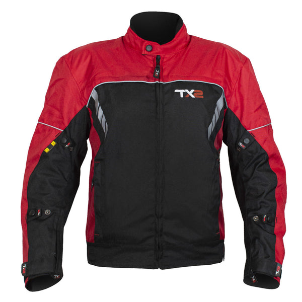 Chamarra Techx2 Novus Negra Rojo