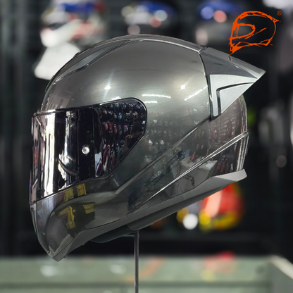 Casco Integral LS2 Rapid II Jeans Titanium Brillo FF353