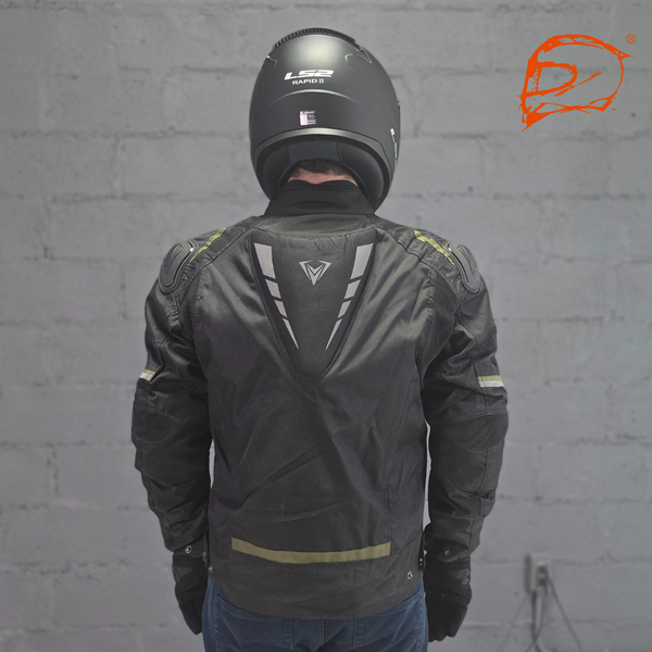 Chamarra De Moto Giacomo Racer Negro Oliva