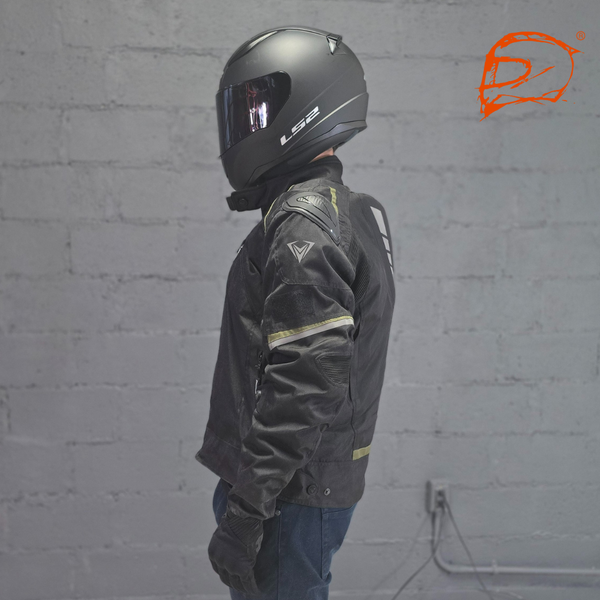 Chamarra De Moto Giacomo Racer Negro Oliva
