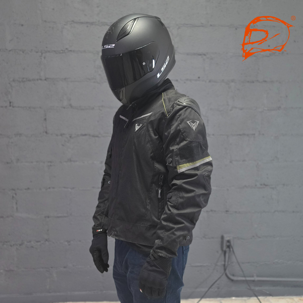 Chamarra De Moto Giacomo Racer Negro Oliva
