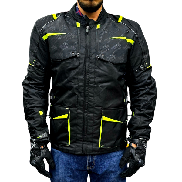 Chamarra Atrox AT-2205 Cordura Larga Amarillo