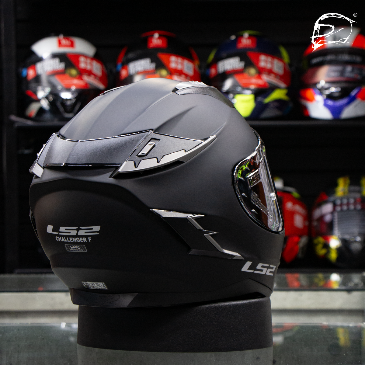 Casco Integral Ls2 Challenger Solid Negro Mate Ff327