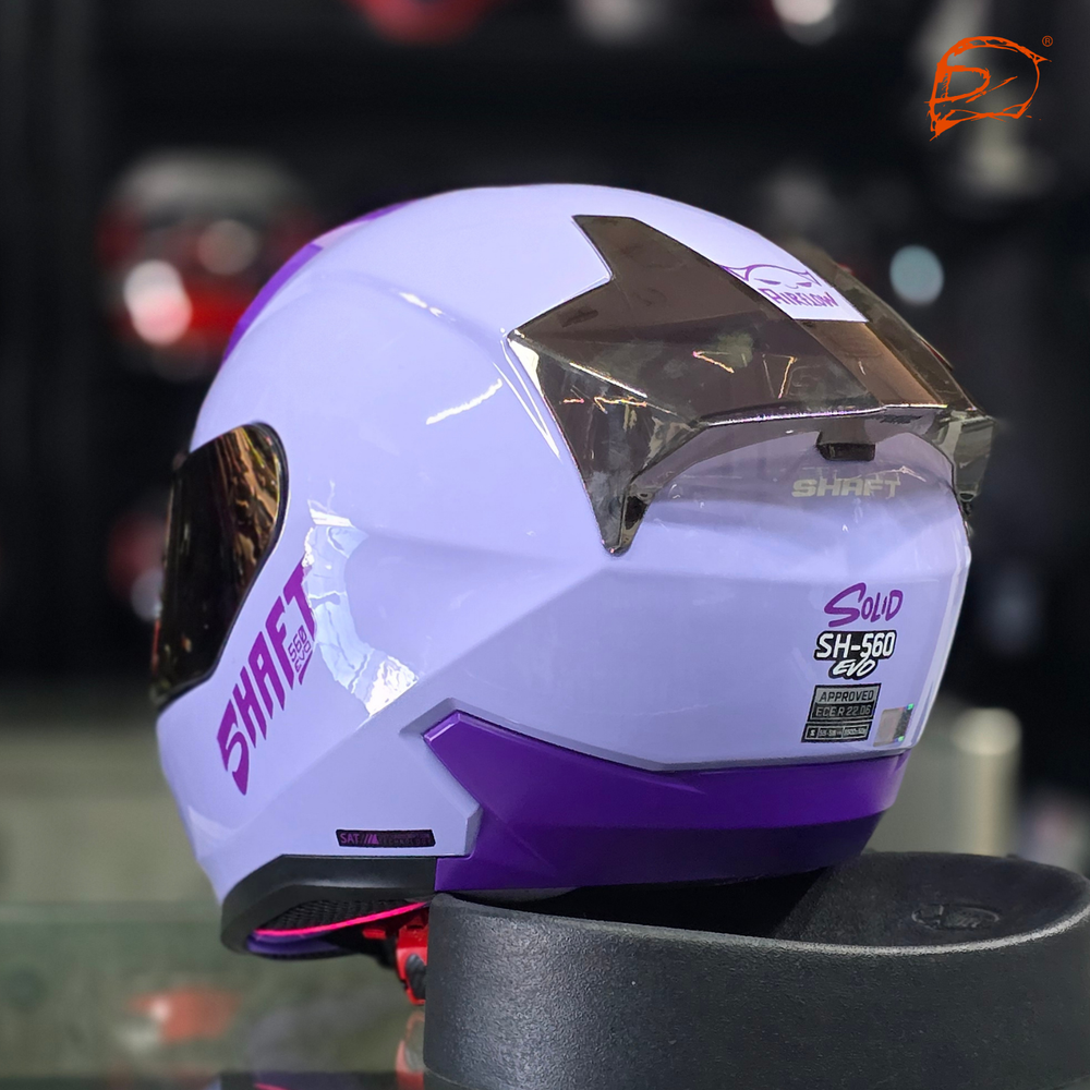 Casco SHAFT 560 Solid Lila – Moto Helmets Sebastian SA de CV
