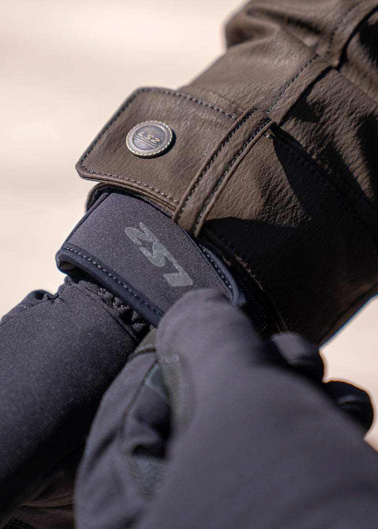 Guantes Ls2 Urbs II Touring Impermeables Negro Gris Amarillo