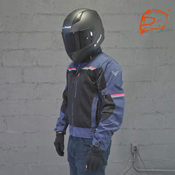 Chamarra De Moto Giacomo Premium Lite Azul
