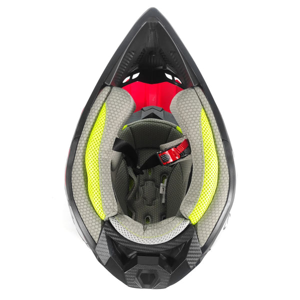 Casco Rmm 189 Cross Graficos Rojo Mate Dot