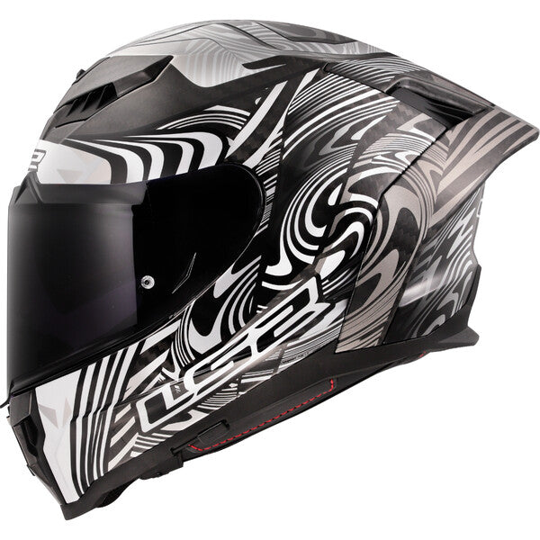 Casco Cerrado Ls2 Dragon Enthum Plata FF807