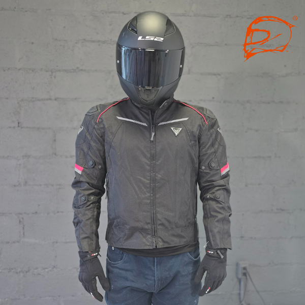 Chamarra De Moto Giacomo Racer Negro Rojo