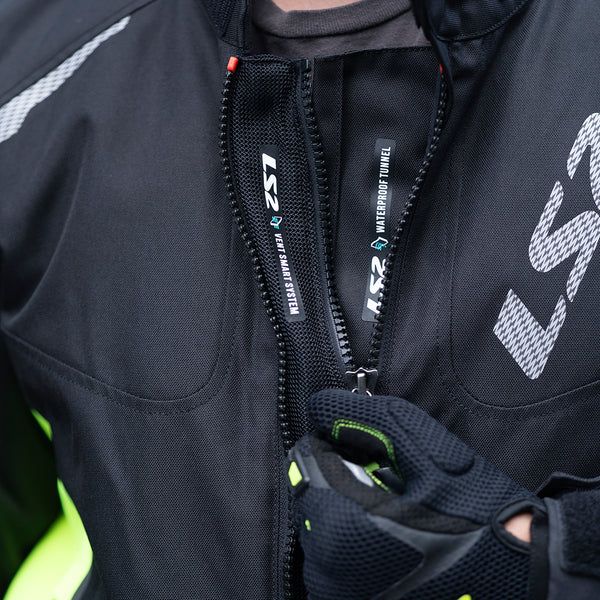 Chamarra  Ls2  Zoom Verde Con Protecciones