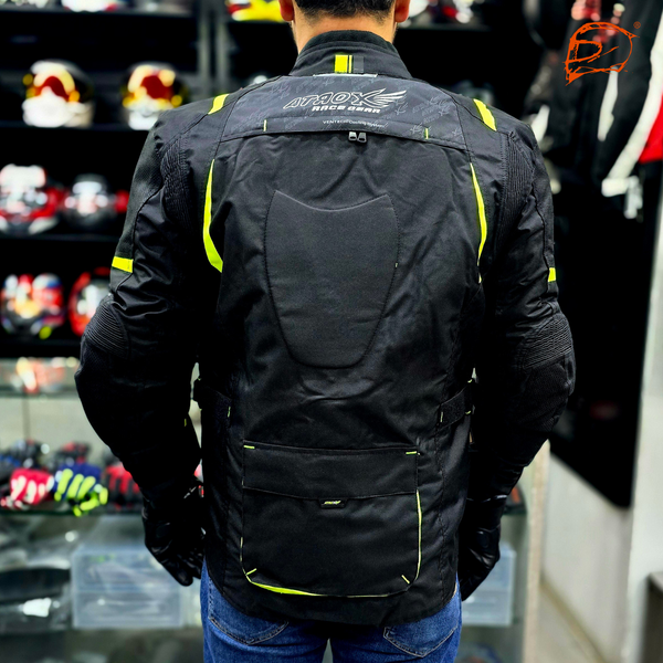 Chamarra Atrox AT-2205 Cordura Larga Amarillo