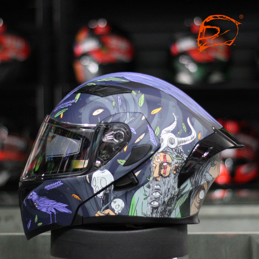 Casco Abatible R7 Unscarred Negro Mate – Moto Helmets & Sebastian