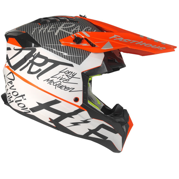 Casco Rmm 189 Cross Gráficos Nar/Blco