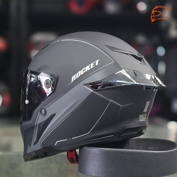 Casco Integral Rkt 240 Solar Flare Plata