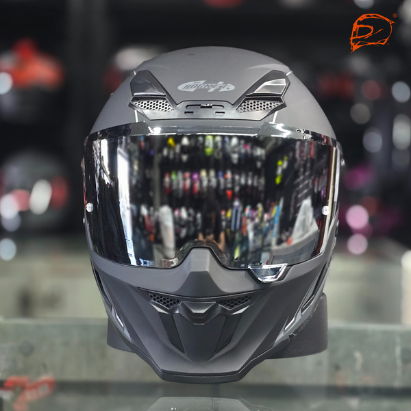 Casco Integral Rkt 240 Solar Flare Plata