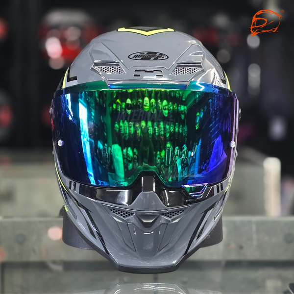 Casco Integral Joe Rocket Rkt 240 Mission Neon Brillo