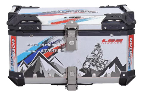 Baúl Trasero Motocicleta Ls2 Sg65 Aluminio 65 Lts