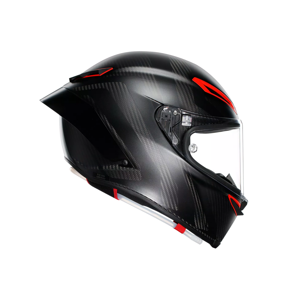 Casco Integral Agv Gp Rr ECE2206 MPLK Intrepido Carbon Rojo Mate