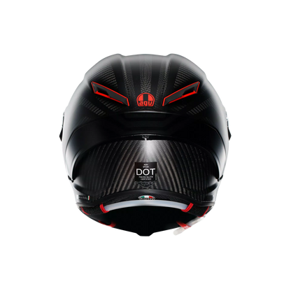 Casco Integral Agv Gp Rr ECE2206 MPLK Intrepido Carbon Rojo Mate