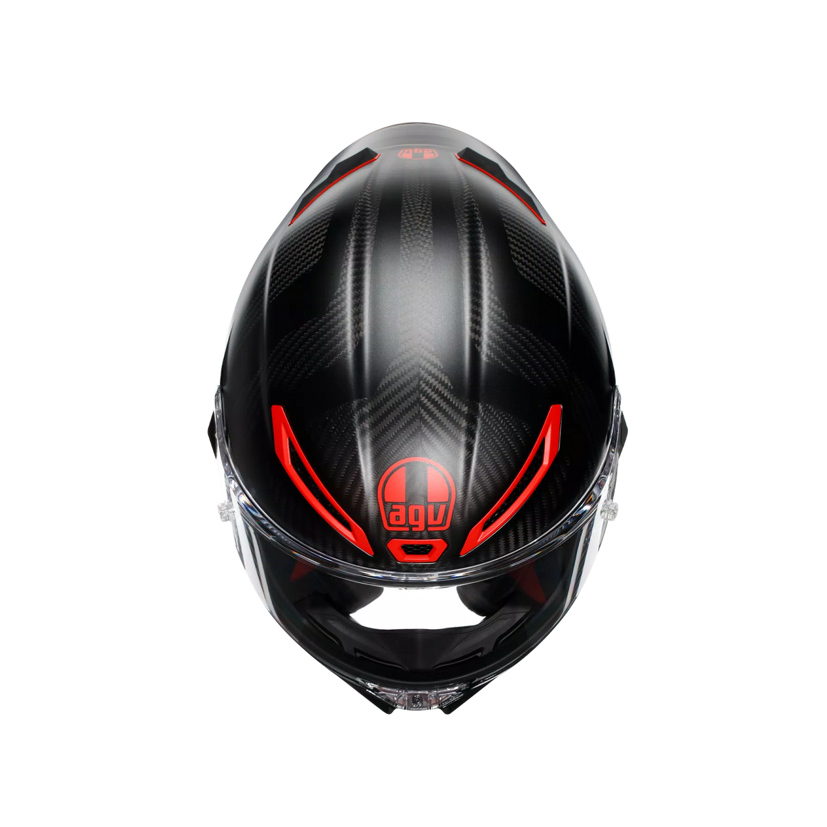 Casco Integral Agv Gp Rr ECE2206 MPLK Intrepido Carbon Rojo Mate