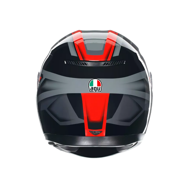 Casco Integral Agv K-3 Sv Ece2206 Compound Negro Rojo