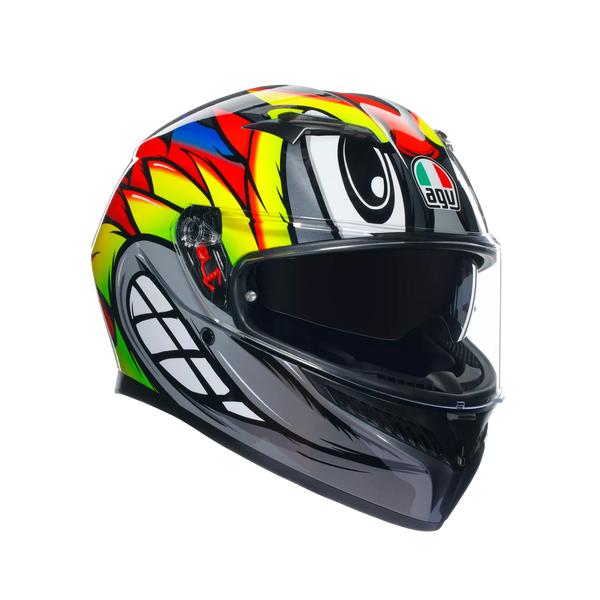 Casco Integral  AGV K3 E2206 Multy Birdy 2.0 Brillo