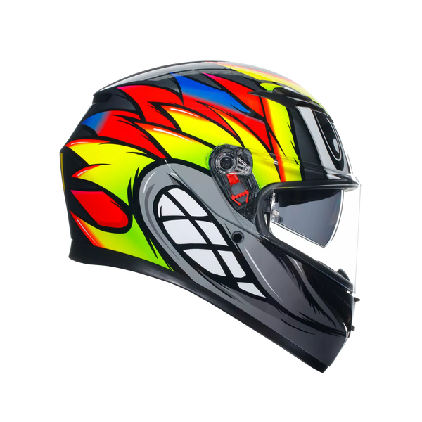 Casco Integral  AGV K3 E2206 Multy Birdy 2.0 Brillo