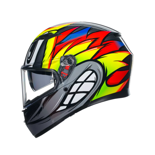 Casco Integral  AGV K3 E2206 Multy Birdy 2.0 Brillo