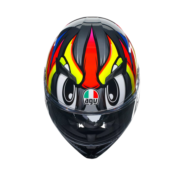 Casco Integral  AGV K3 E2206 Multy Birdy 2.0 Brillo