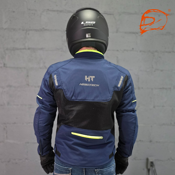 Chamarra Con Protecciones Hebotech Luzern Iii Azul