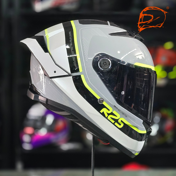 Casco Integral Mt Thunder 4 Sv R25 C3 Fluor Brillo