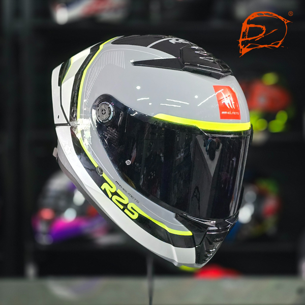 Casco Integral Mt Thunder 4 Sv R25 C3 Fluor Brillo