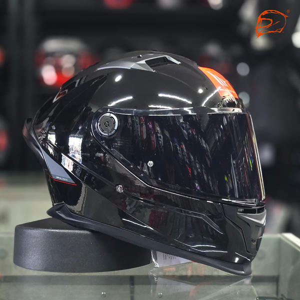 Casco MT Braker A1 Sv Solid Negro Brillo